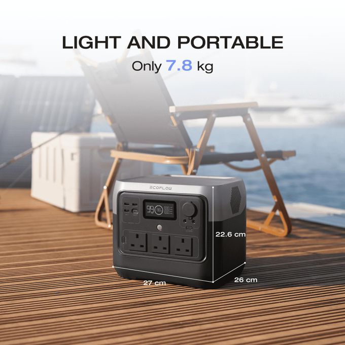 ECOFLOW RIVER 2 Pro Portable Power Station, 768Wh LiFeP04 Battery, 70 Min Fast Charging, 3X800W AC Outlets, for Backup & Outdoor, 5-year Warranty